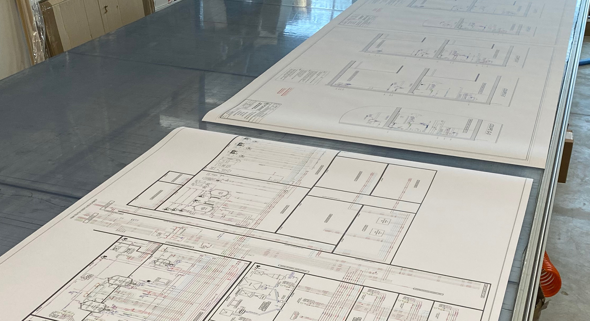 Impression de plans d'architecte pour Provence Engineering