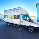 Habillage camion La Halle FLeurie par l'Agence Easy à Saint-Rémy de Provence